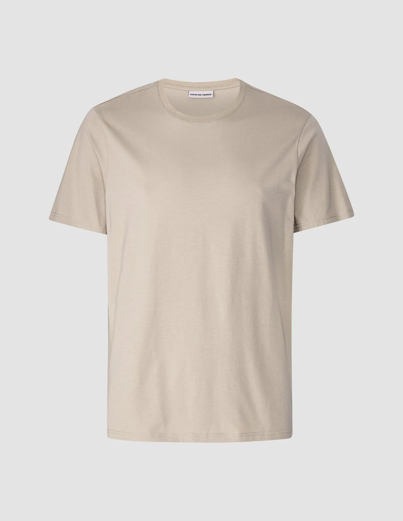 Supima T-shirt Oyster Grey sold by Shaping New Tomorrow product image thumbnail 3