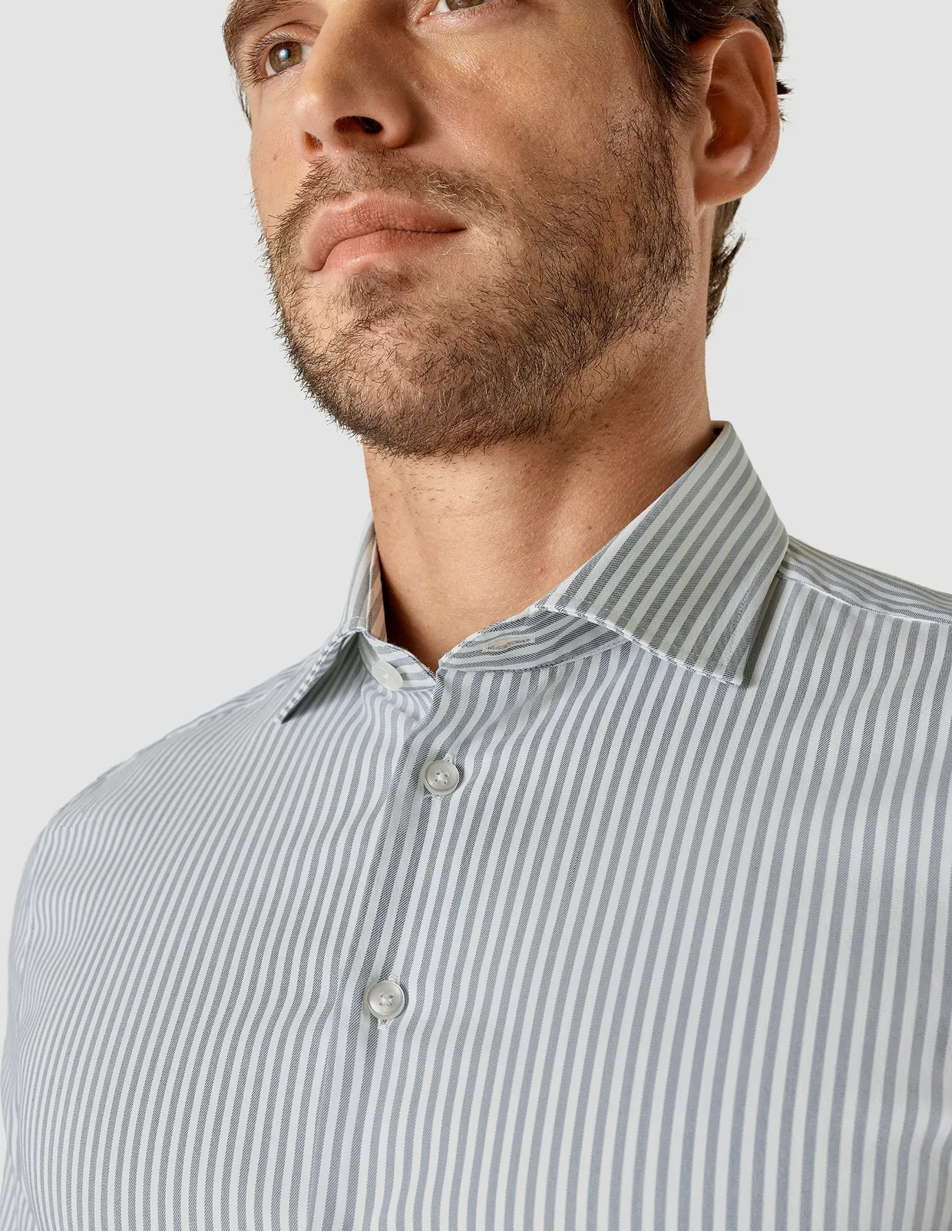 Dress Shirt Blue Mirage Stripes Slim sold by Shaping New Tomorrow product image thumbnail 5