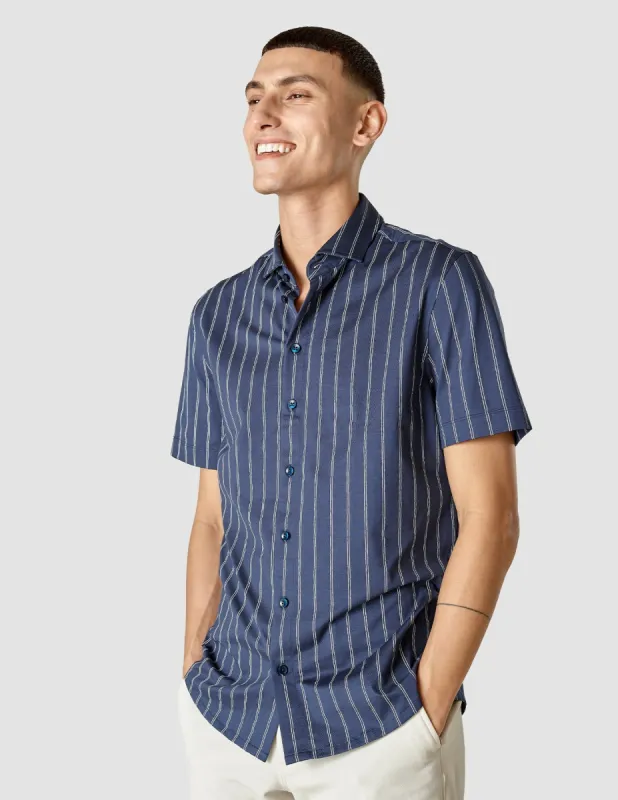 Classic Short Sleeve Shirt Deep Ocean sold by Shaping New Tomorrow