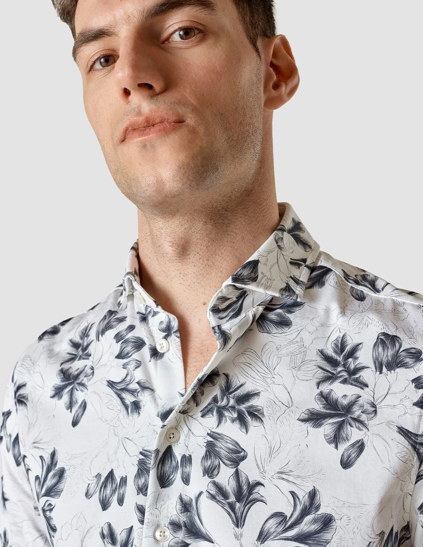 Classic Short Sleeve Shirt Navy Flower sold by Shaping New Tomorrow product image thumbnail 5