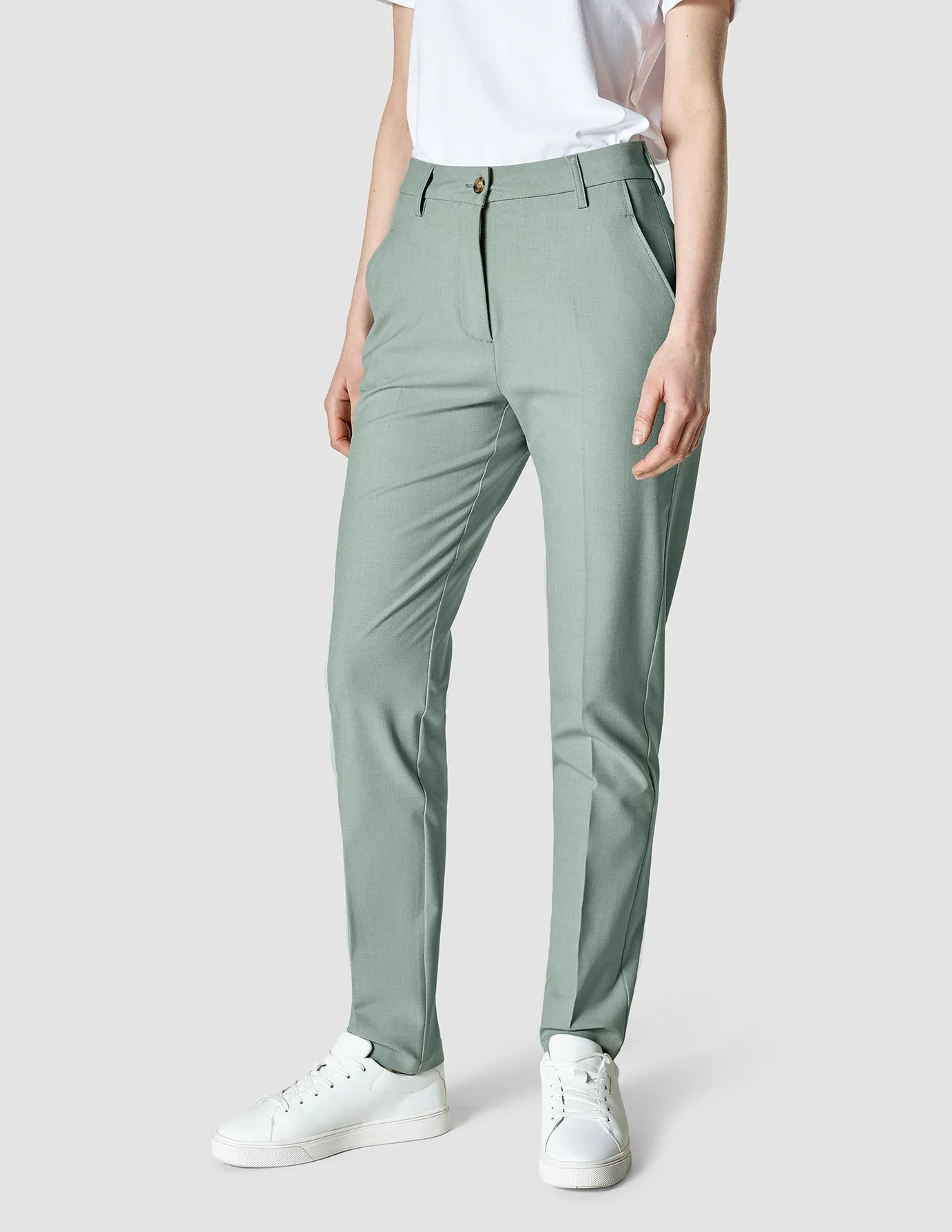 Essential Suit Tapered Calm Green Melange sold by Shaping New Tomorrow product image thumbnail 4