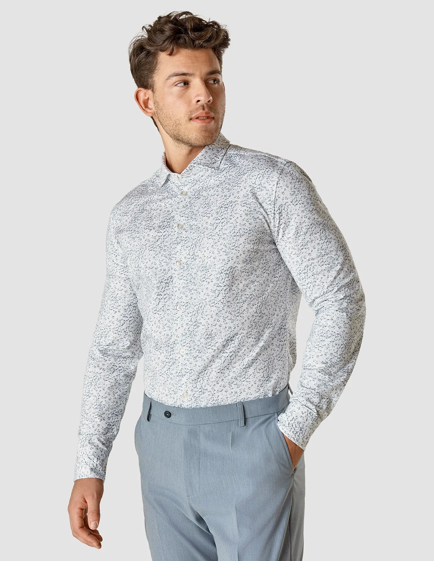 Classic Shirt Blue Elderflower Slim sold by Shaping New Tomorrow