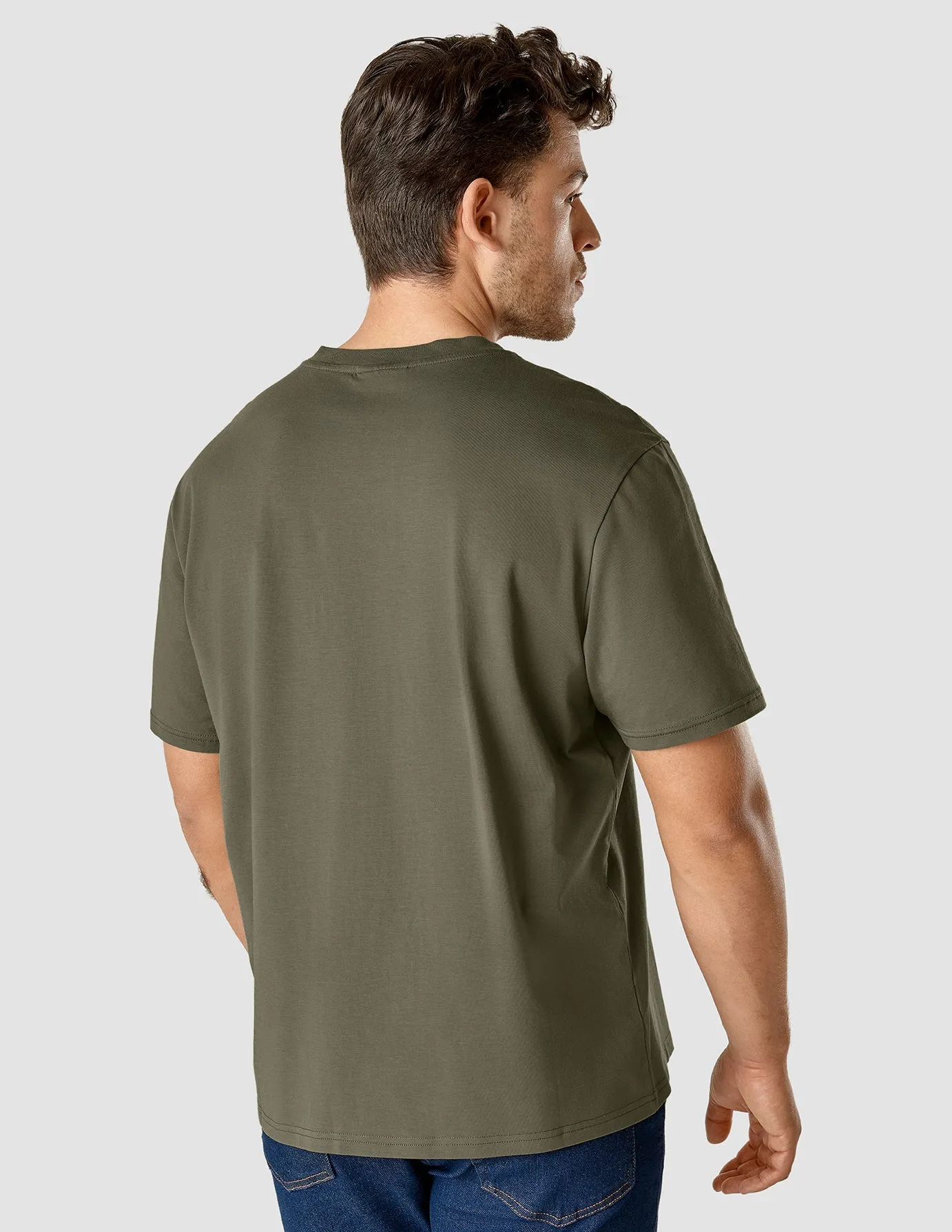 Supima T-Shirt Box Fit Remote Green sold by Shaping New Tomorrow product image thumbnail 4
