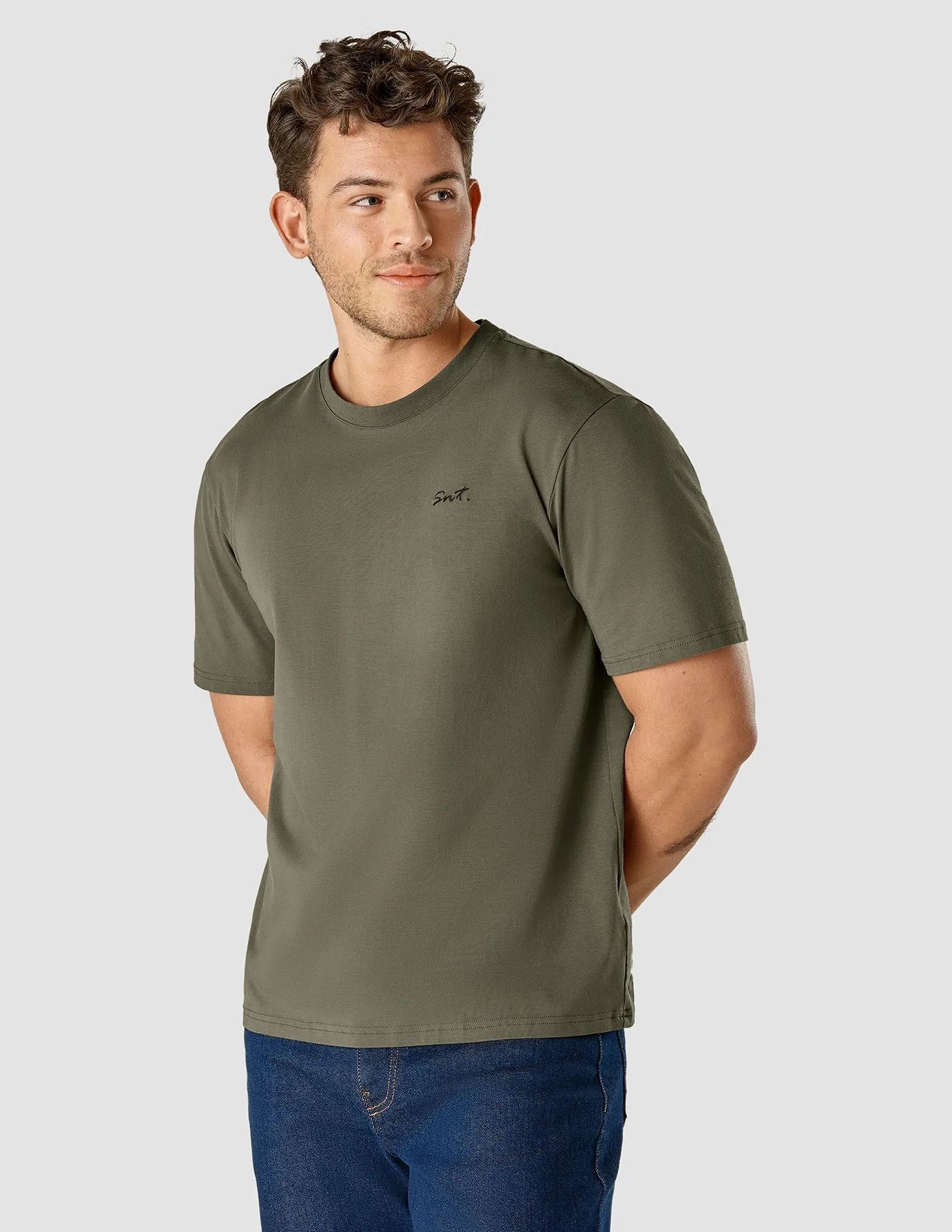 Supima T-Shirt Box Fit Legacy Remote Green sold by Shaping New Tomorrow