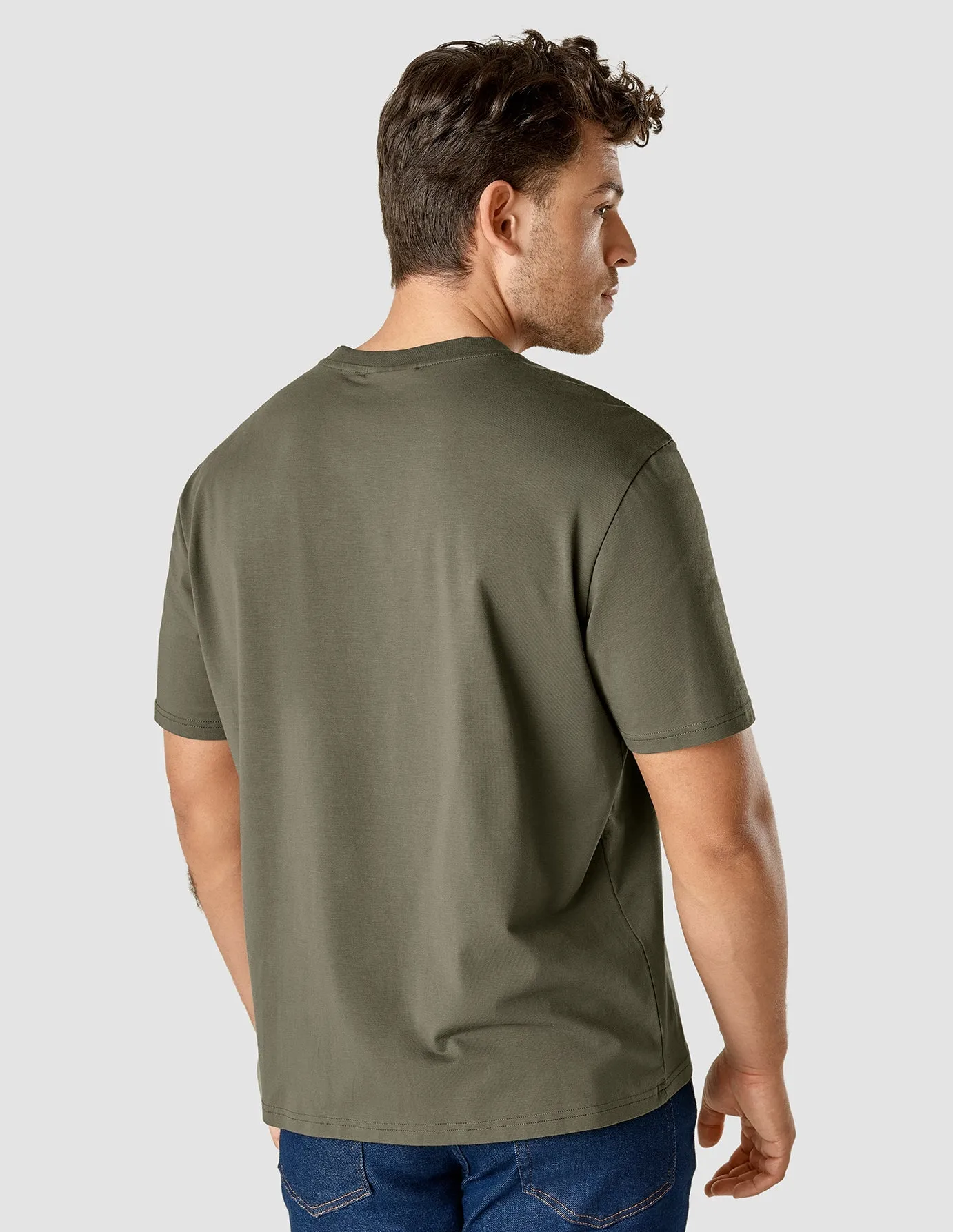 Supima T-Shirt Box Fit Legacy Remote Green sold by Shaping New Tomorrow product image thumbnail 4