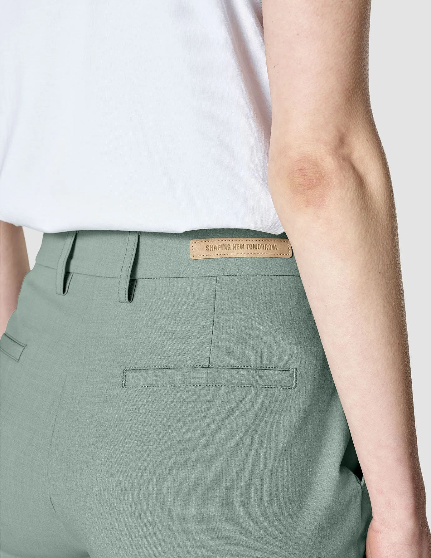 Essential Pants Tapered Calm Green Melange sold by Shaping New Tomorrow product image thumbnail 5