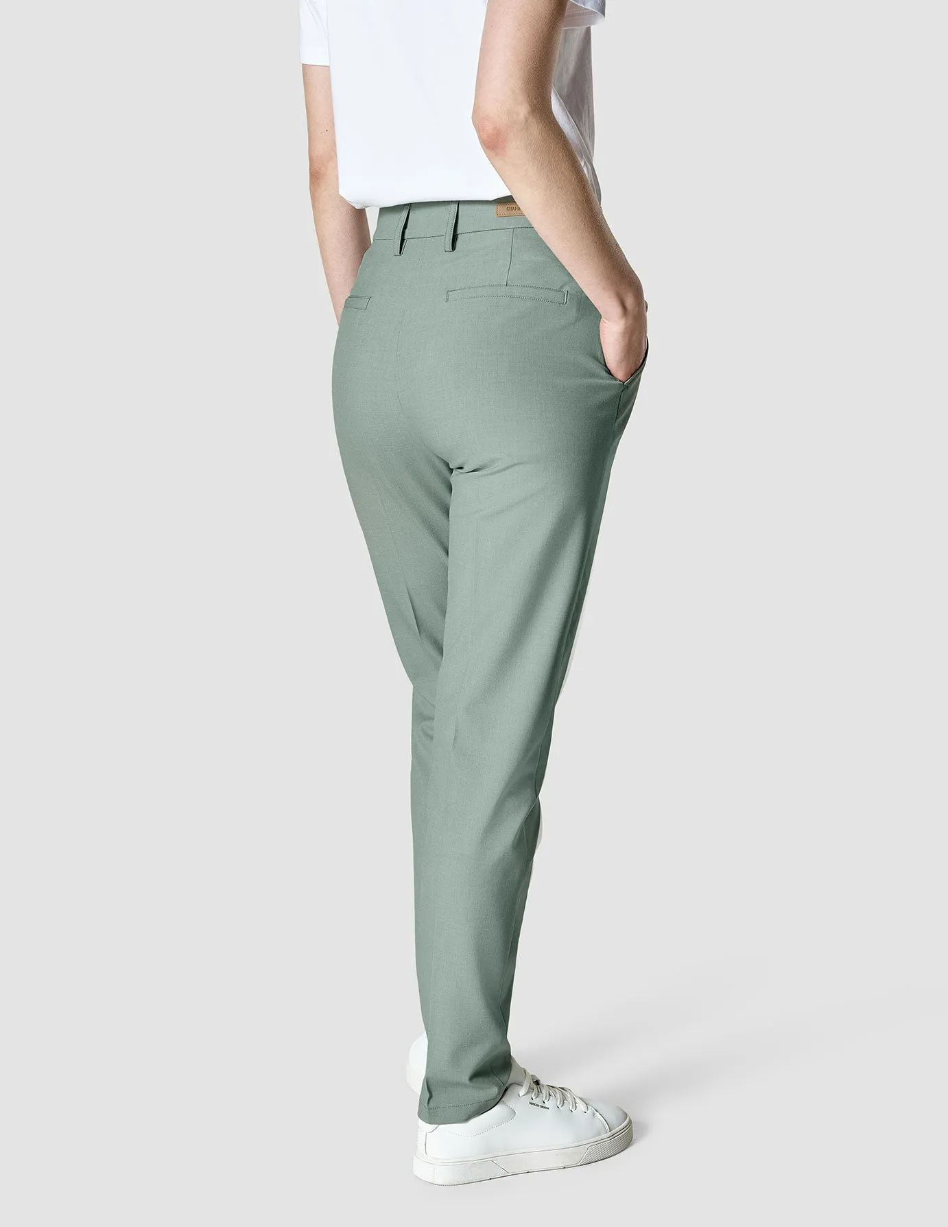 Essential Pants Tapered Calm Green Melange sold by Shaping New Tomorrow product image thumbnail 4
