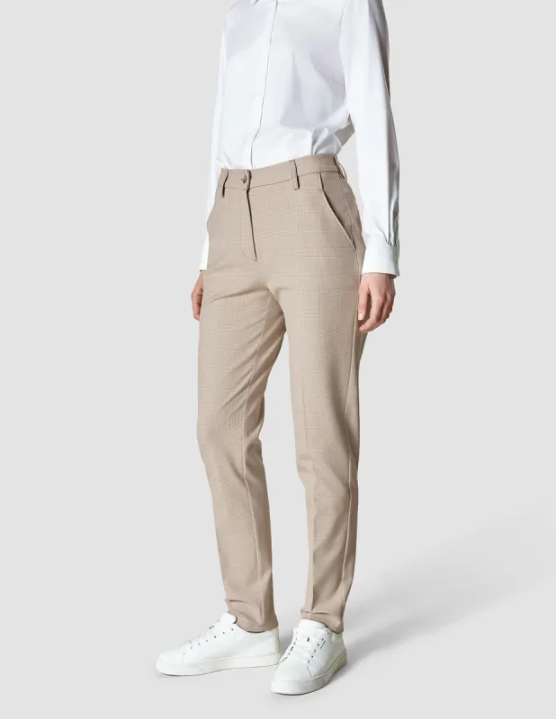Essential Pants Tapered Toffee Check sold by Shaping New Tomorrow