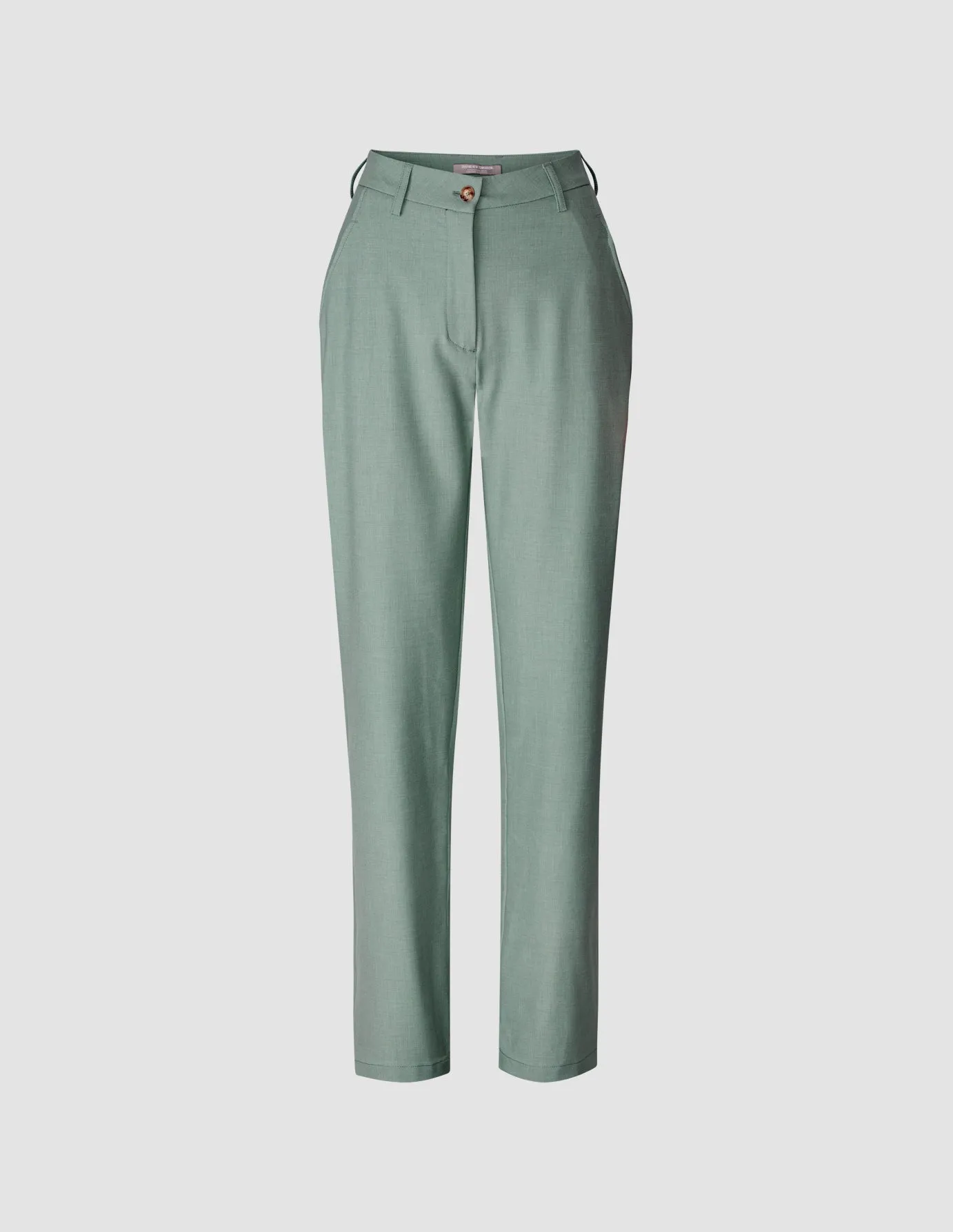 Essential Pants Straight Calm Green Melange sold by Shaping New Tomorrow product image thumbnail 3