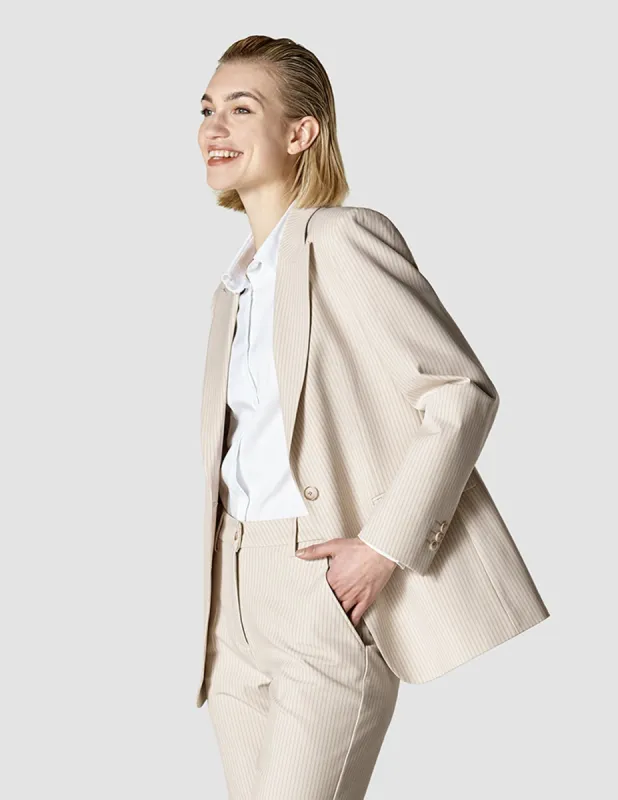 Essential Blazer Cream Latte sold by Shaping New Tomorrow