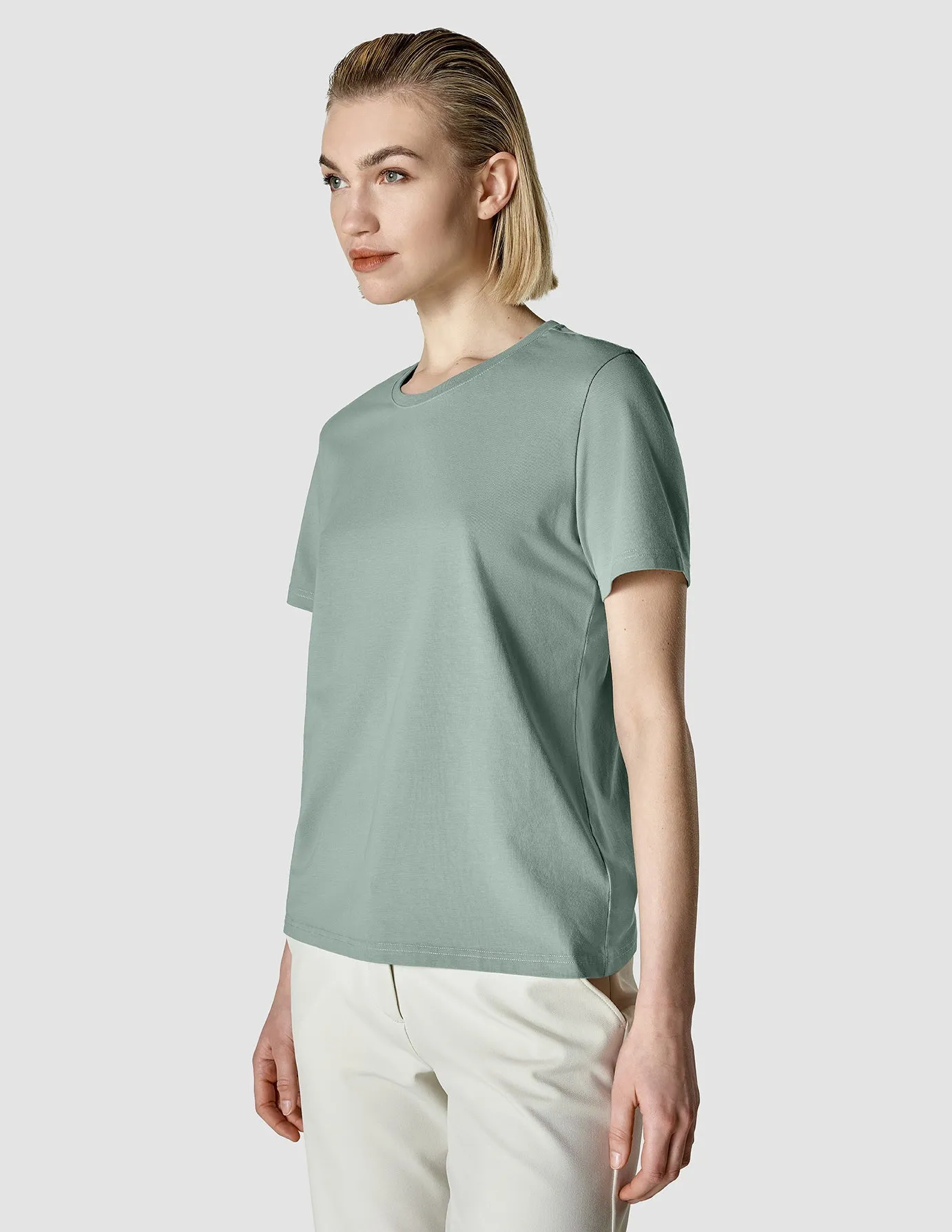 Supima T-shirt Calm Green sold by Shaping New Tomorrow