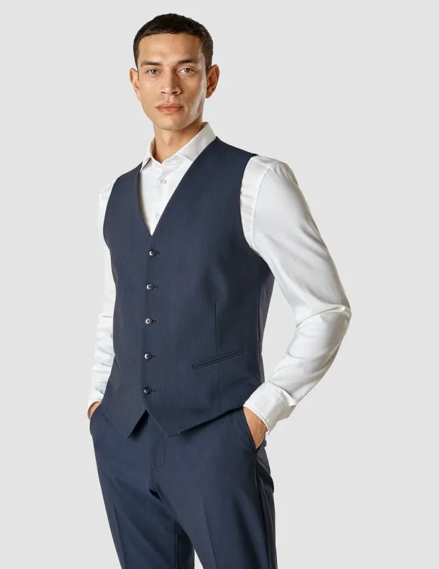 Essential Vest Navy Melange sold by Shaping New Tomorrow