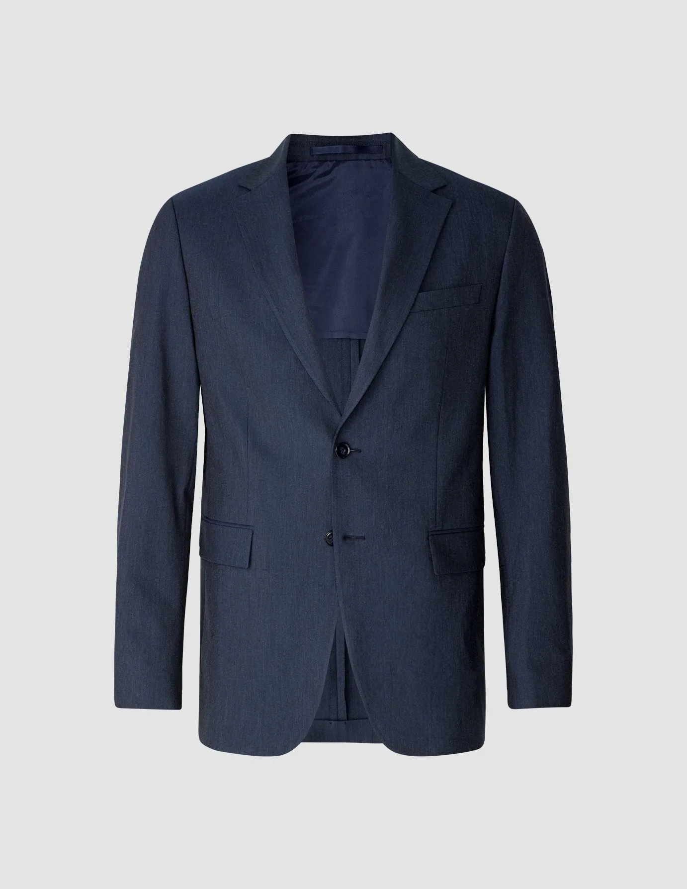 Essential Blazer Navy Melange Slim sold by Shaping New Tomorrow product image thumbnail 3