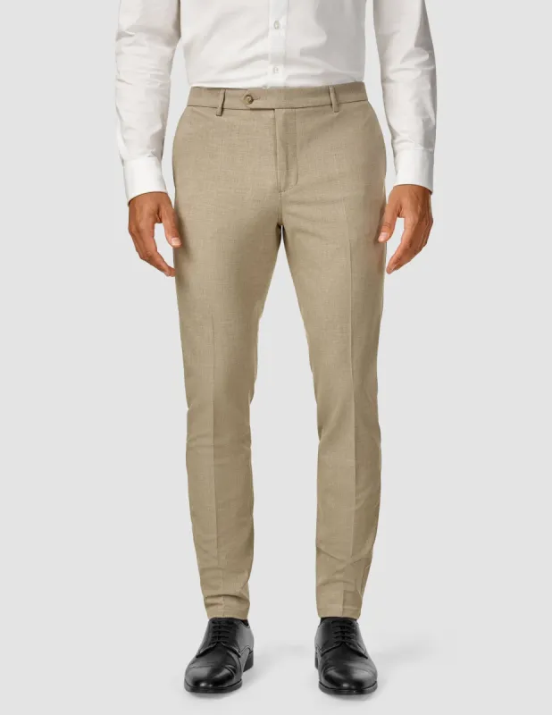 Essential Suit Pants Slim Beige Melange sold by Shaping New Tomorrow