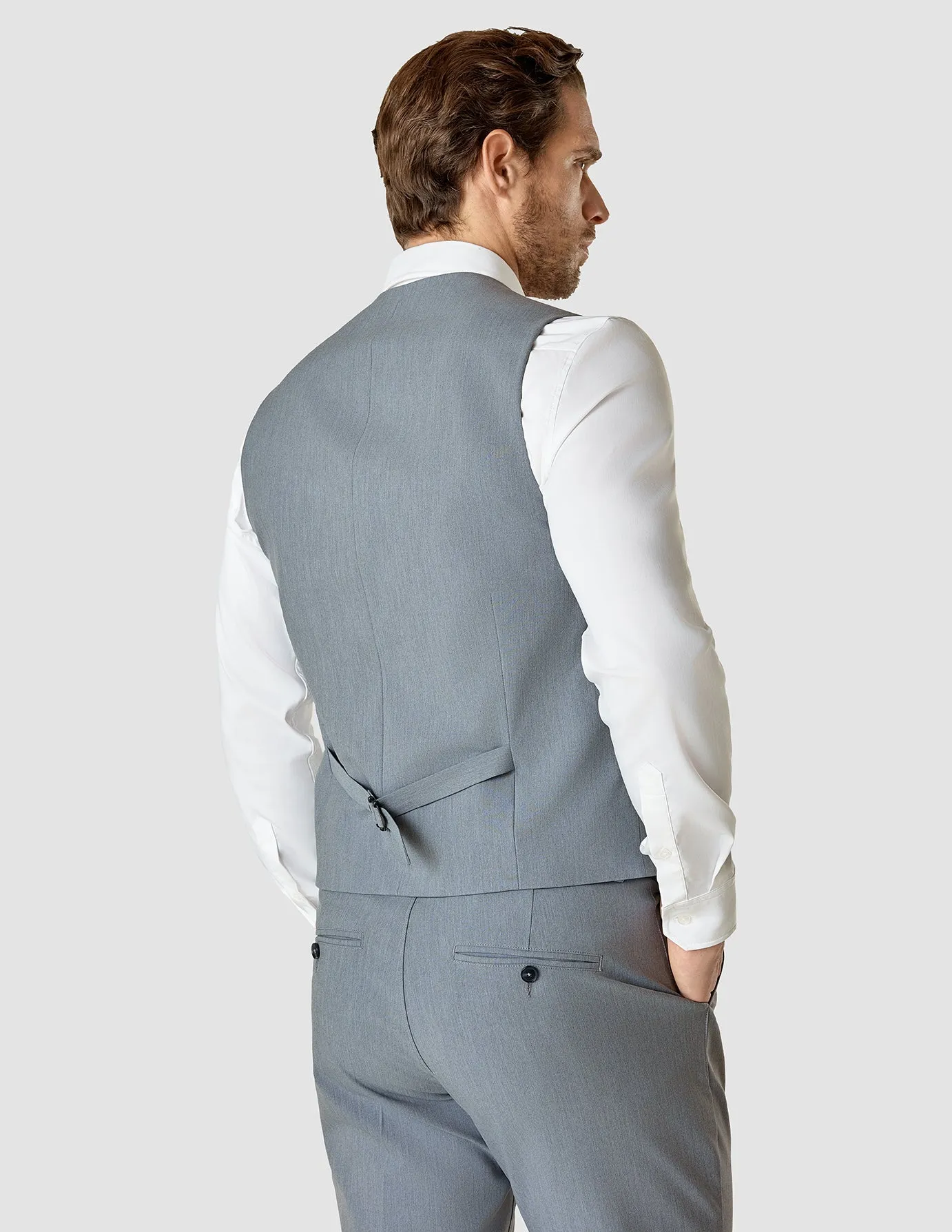 Essential Vest Light Blue Melange sold by Shaping New Tomorrow product image thumbnail 4