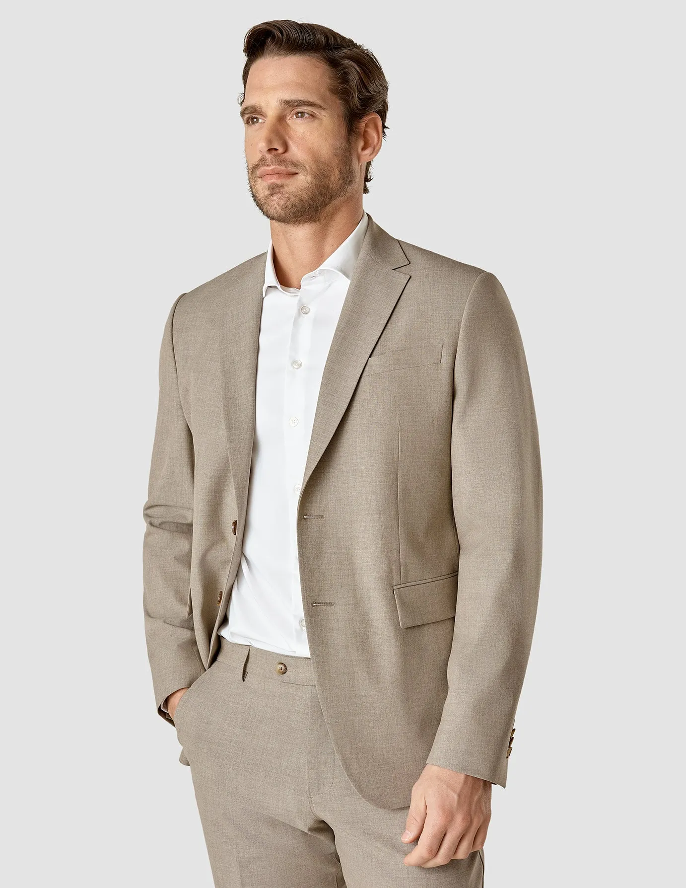 Essential Blazer Beige Melange Regular sold by Shaping New Tomorrow