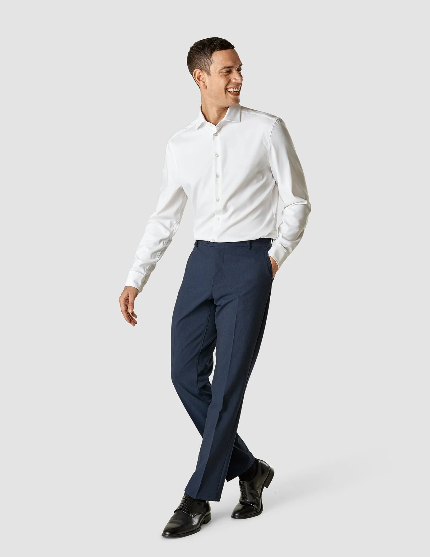 Essential Suit Pants Regular Navy Melange sold by Shaping New Tomorrow product image thumbnail 2