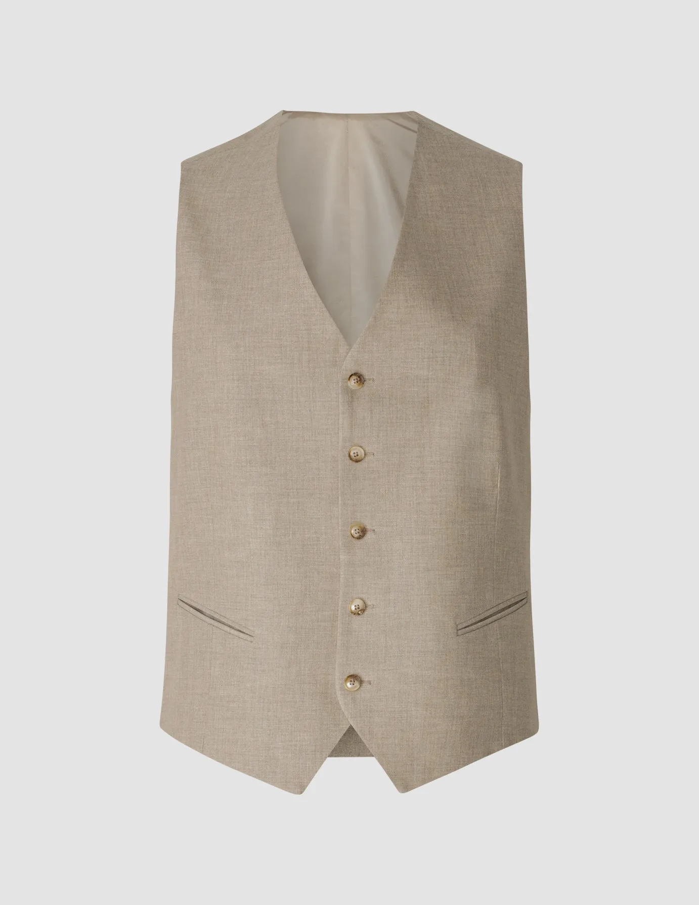Essential Vest Beige Melange sold by Shaping New Tomorrow product image thumbnail 3