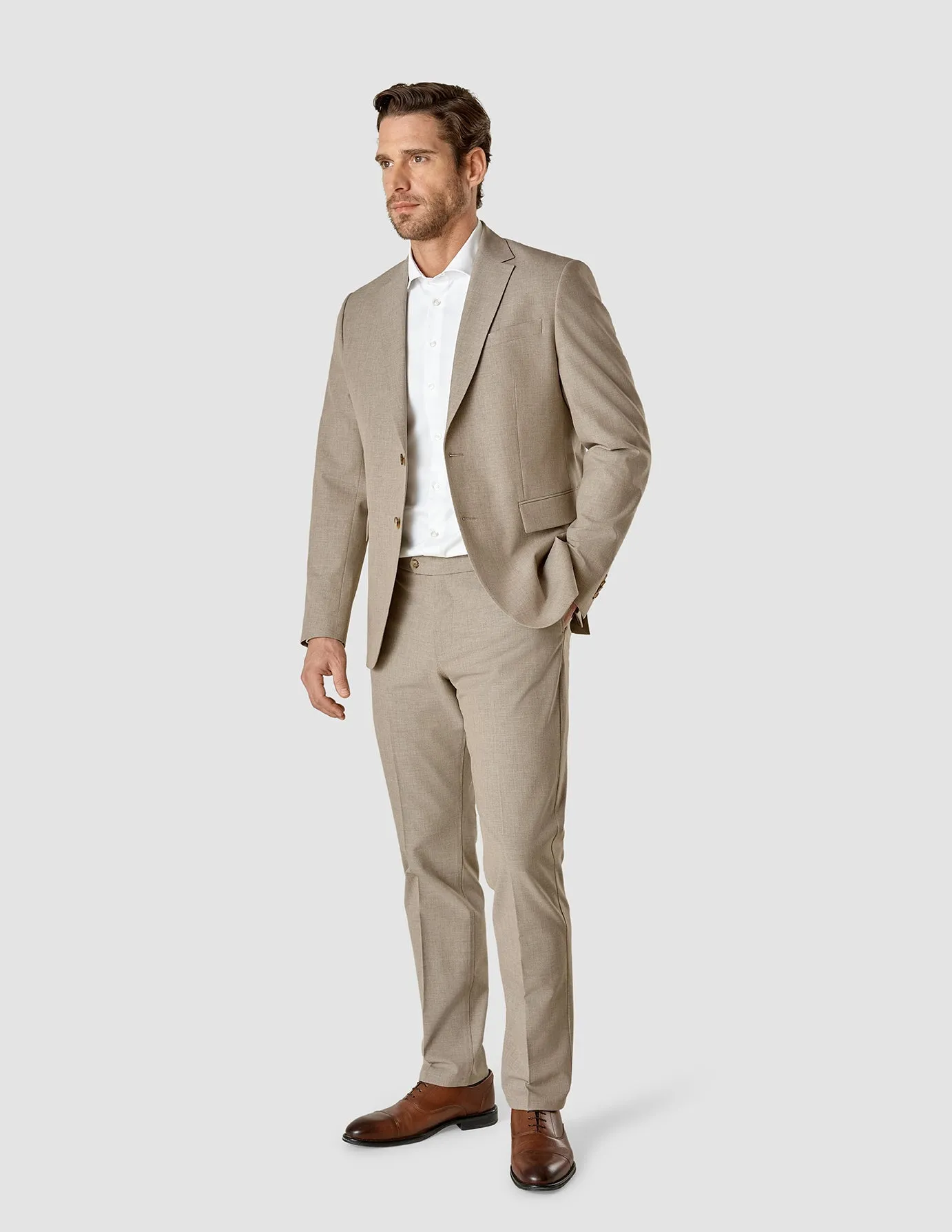 Essential Blazer Beige Melange Slim sold by Shaping New Tomorrow product image thumbnail 2