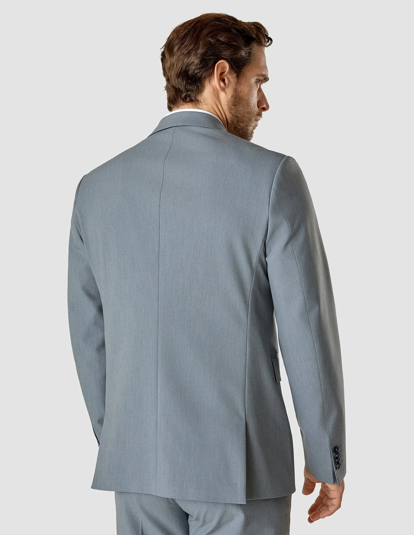Essential Blazer Light Blue Melange Regular sold by Shaping New Tomorrow product image thumbnail 4