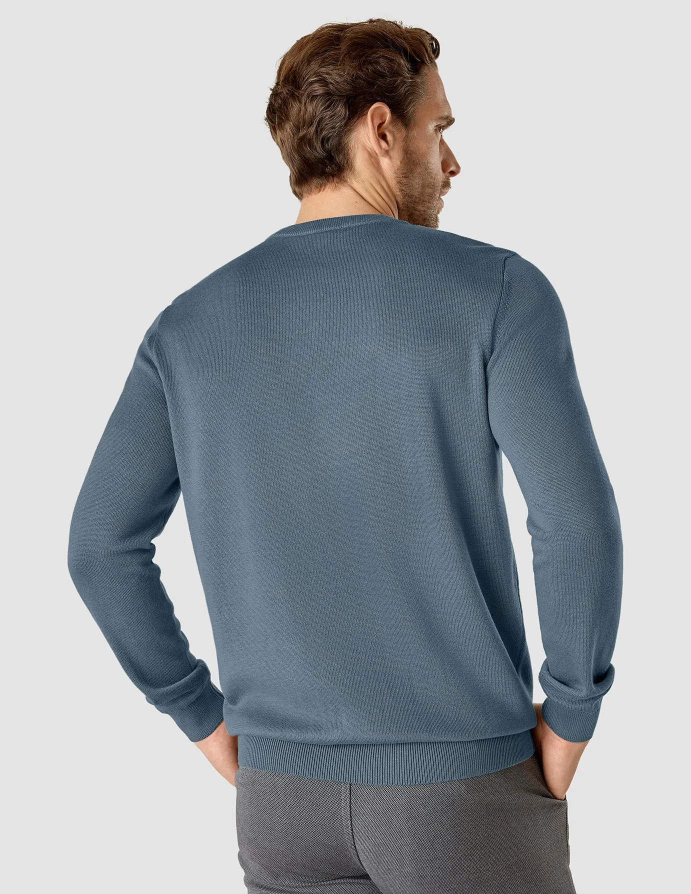 Fine Knit Crewneck Blue Mirage sold by Shaping New Tomorrow product image thumbnail 4