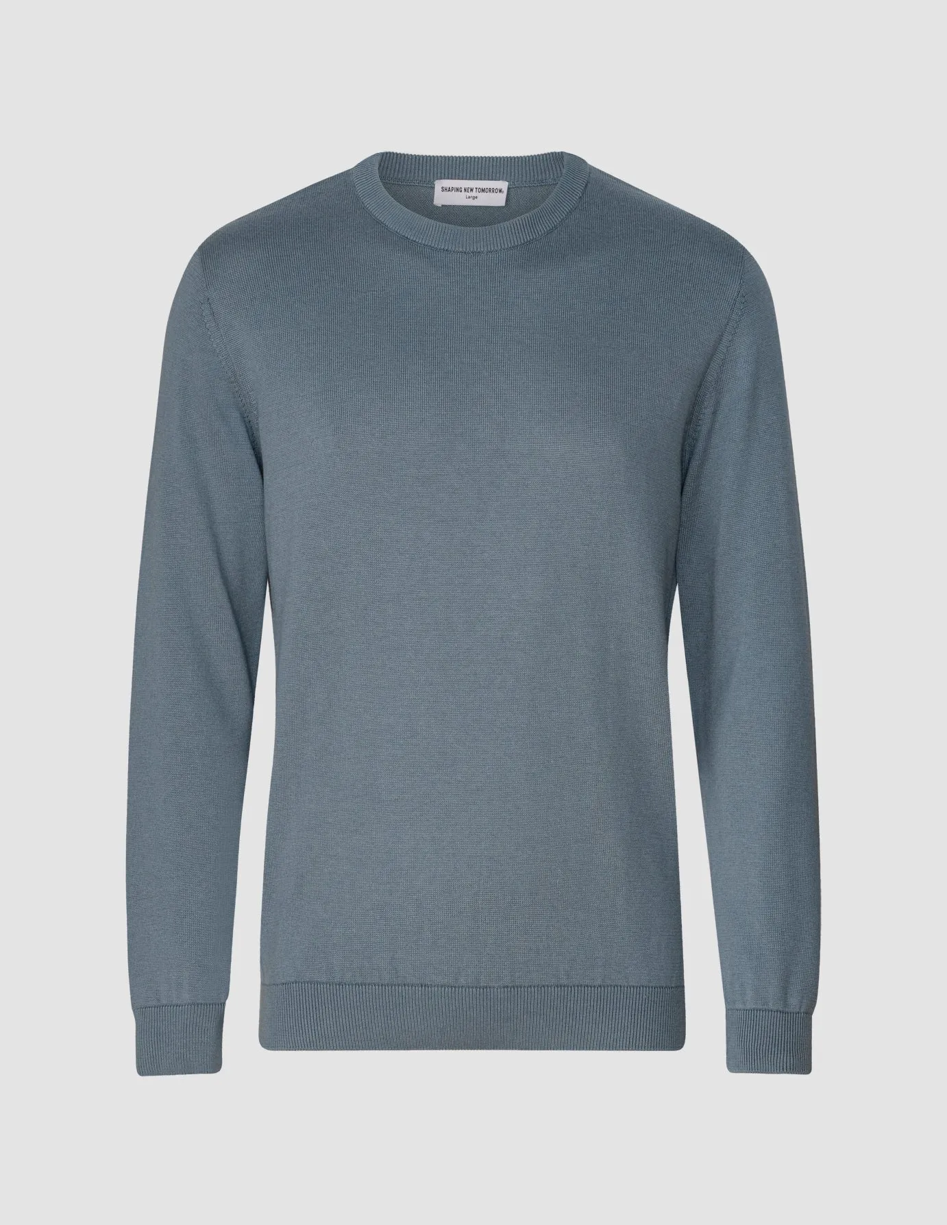 Fine Knit Crewneck Blue Mirage sold by Shaping New Tomorrow product image thumbnail 3