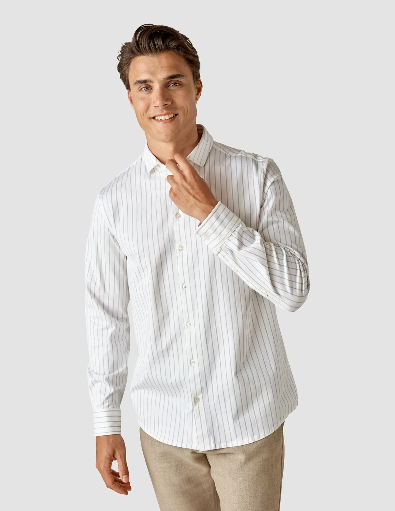 Classic Shirt Limestone Stripes Regular sold by Shaping New Tomorrow