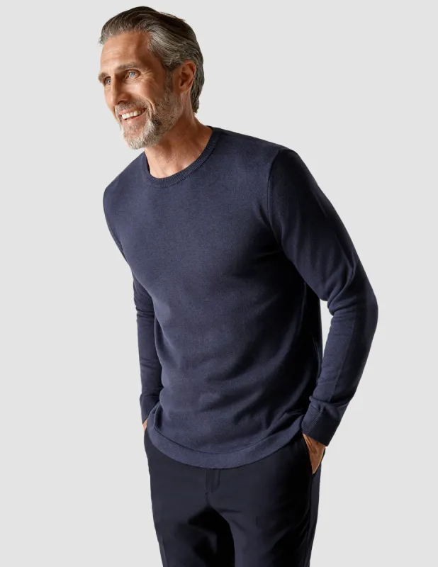 Fine Knit Crewneck Navy sold by Shaping New Tomorrow