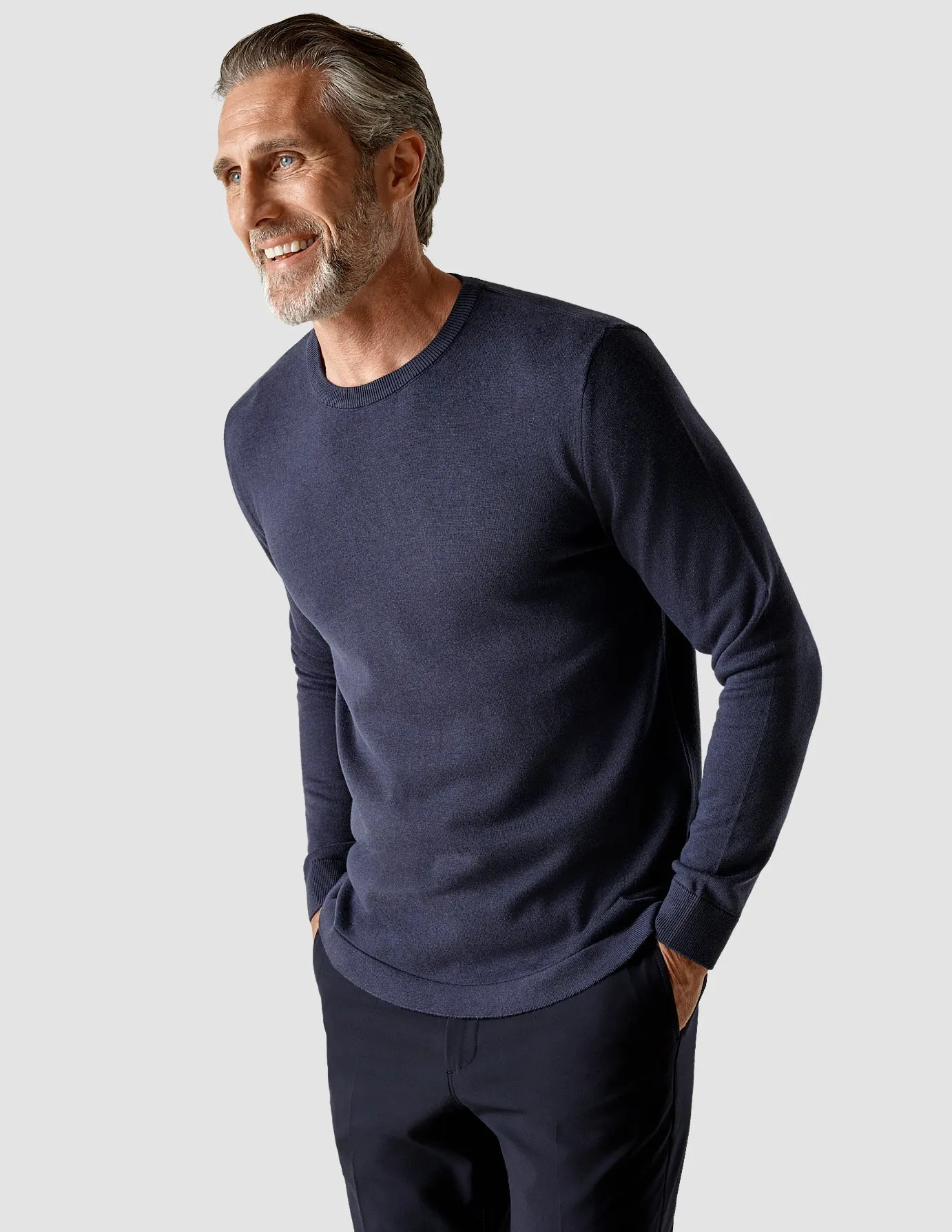 Fine Knit Crewneck Navy sold by Shaping New Tomorrow