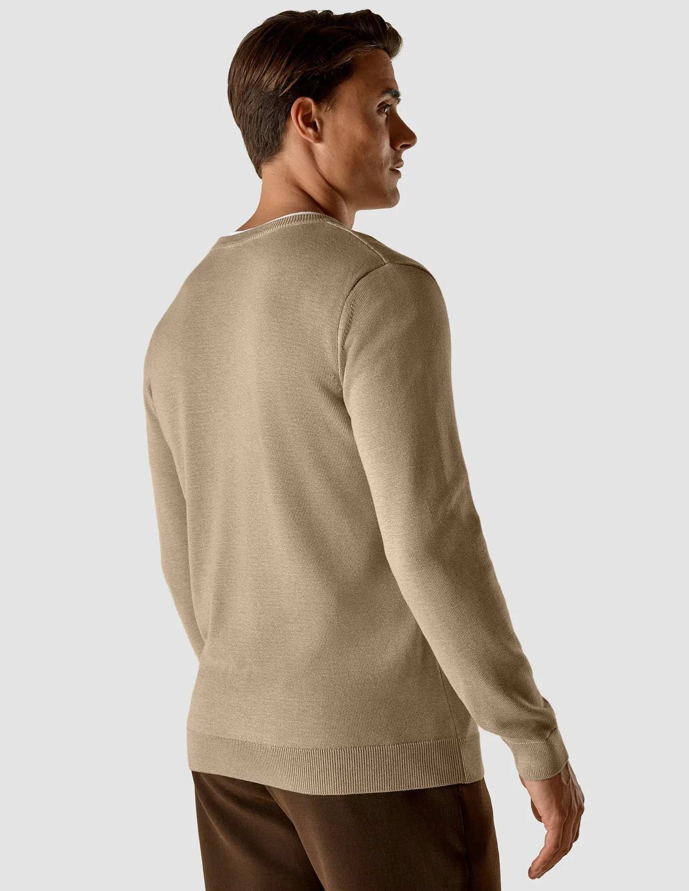 Fine Knit Crewneck Khaki Molinaire sold by Shaping New Tomorrow product image thumbnail 5