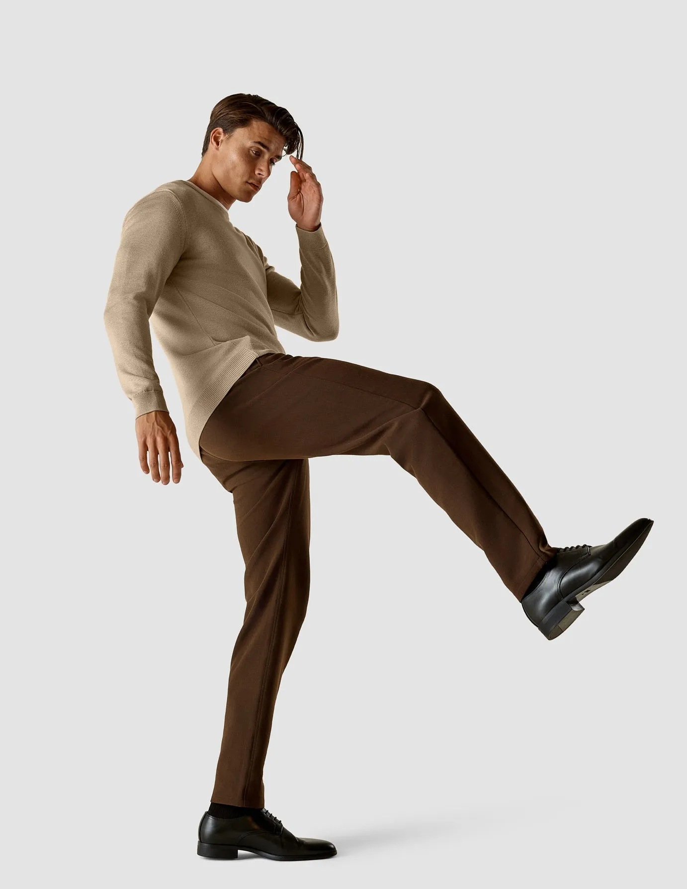 Fine Knit Crewneck Khaki Molinaire sold by Shaping New Tomorrow product image thumbnail 2