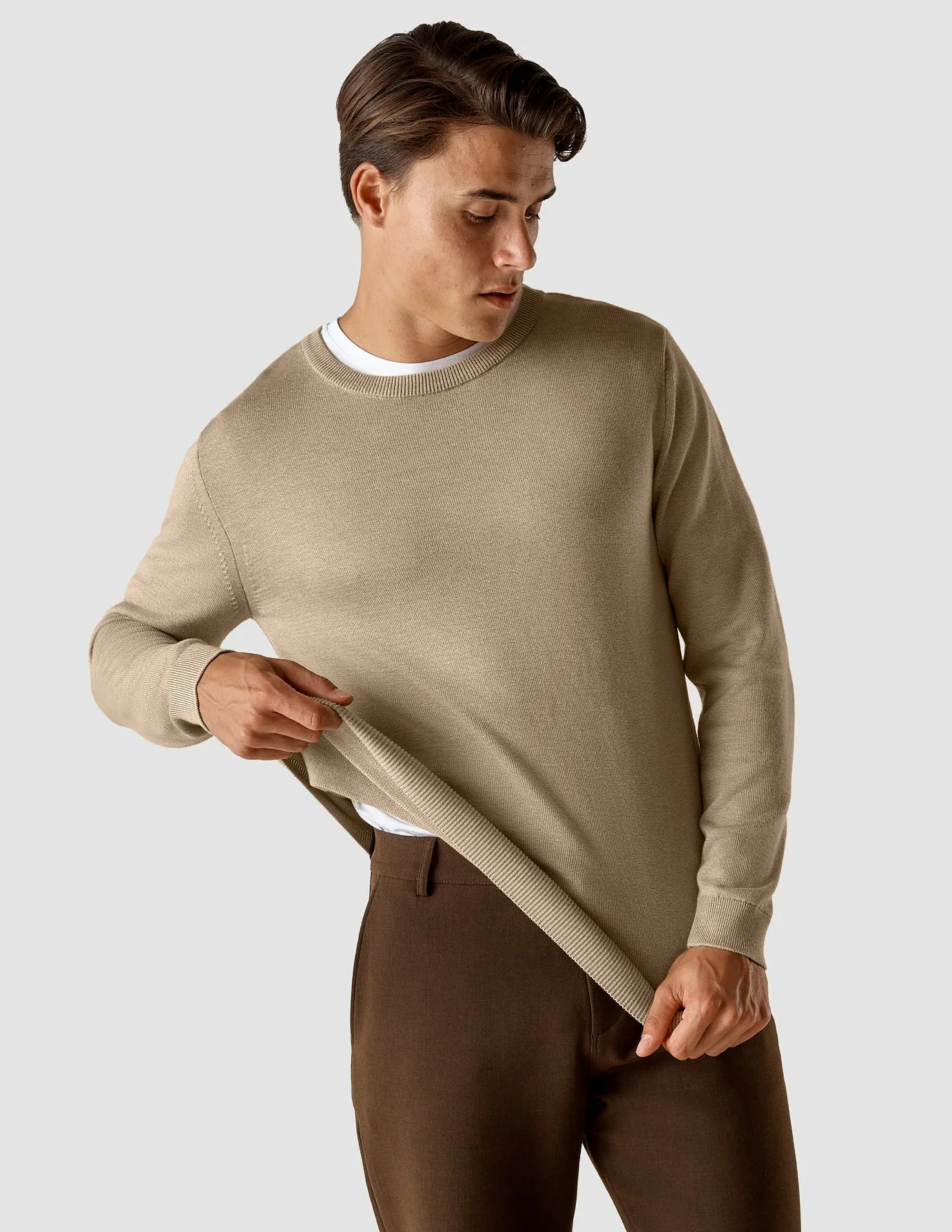 Fine Knit Crewneck Khaki Molinaire sold by Shaping New Tomorrow product image thumbnail 4