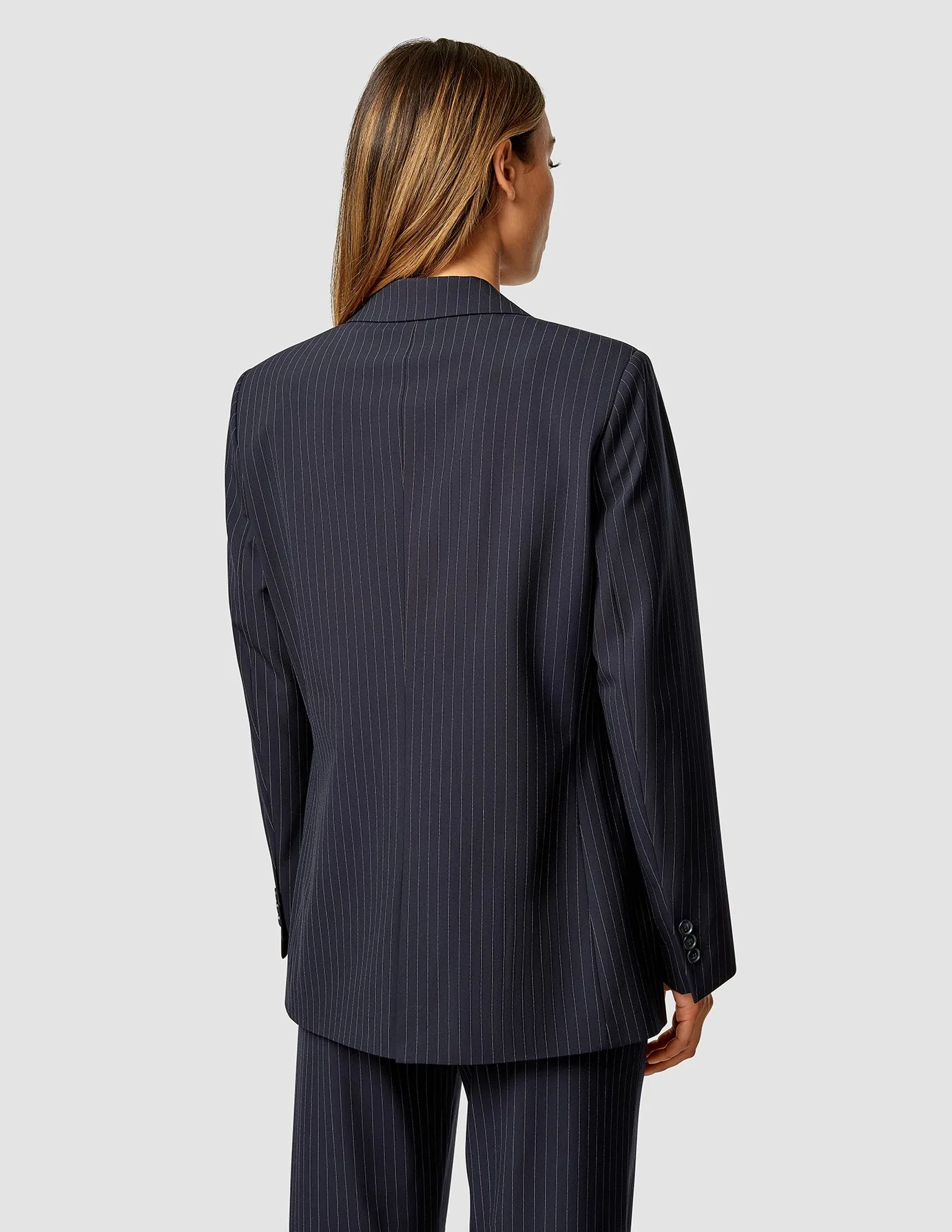 Essential Blazer Navy Pinstripe sold by Shaping New Tomorrow product image thumbnail 5
