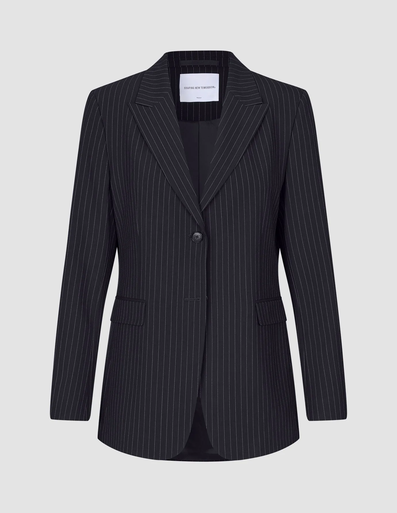 Essential Blazer Navy Pinstripe sold by Shaping New Tomorrow product image thumbnail 3