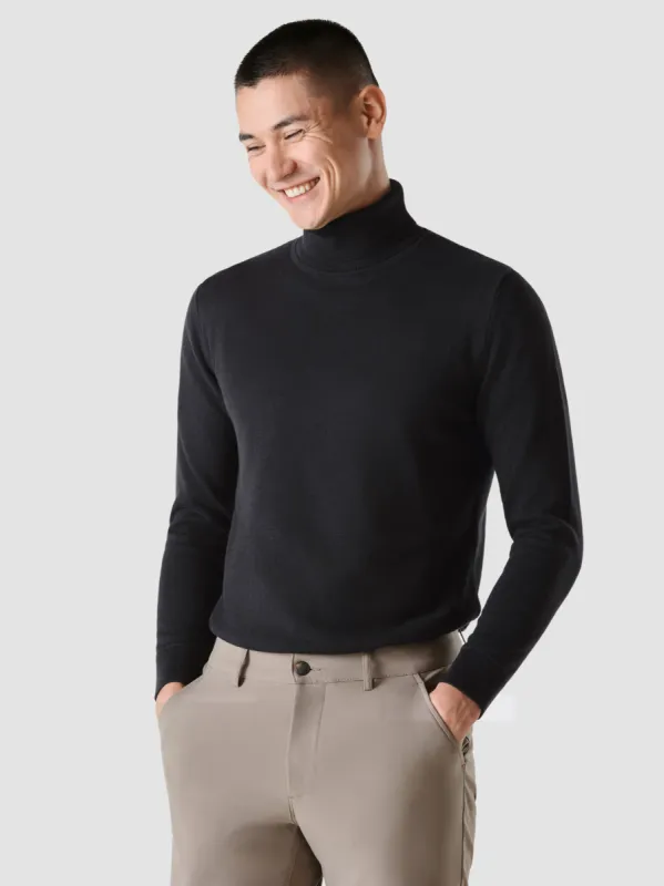Fine Knit Turtleneck Black sold by Shaping New Tomorrow