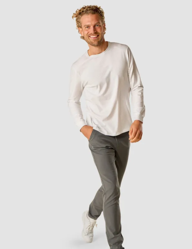 Supima Long-Sleeved T-shirt White sold by Shaping New Tomorrow