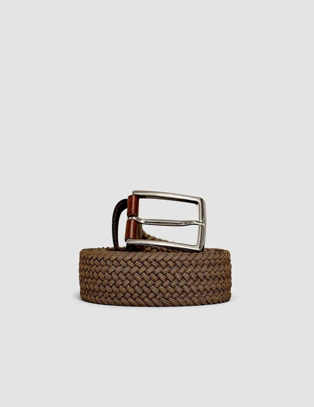 Braided Elastic Belt Khaki sold by Shaping New Tomorrow
