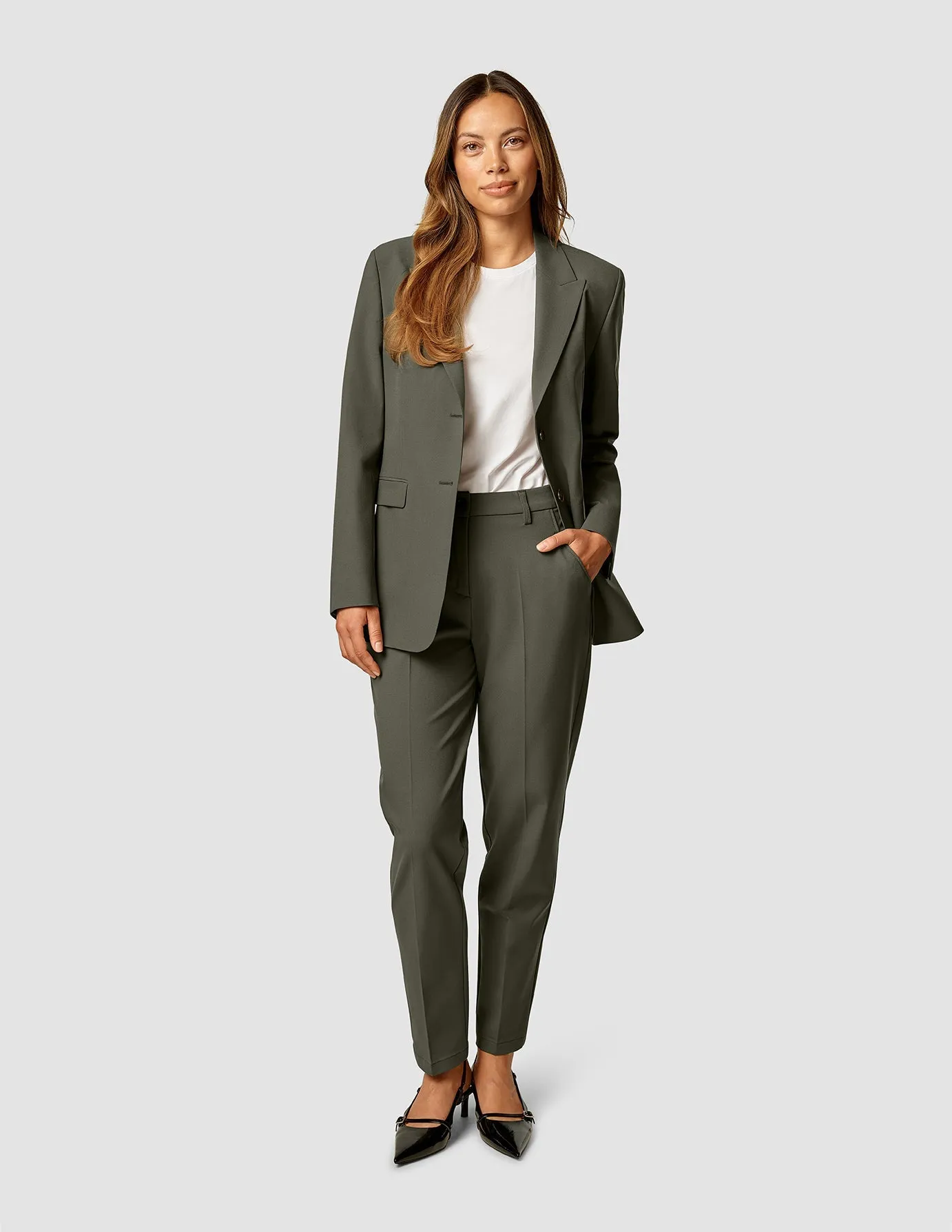 Essential Blazer Dark Olive sold by Shaping New Tomorrow product image thumbnail 2