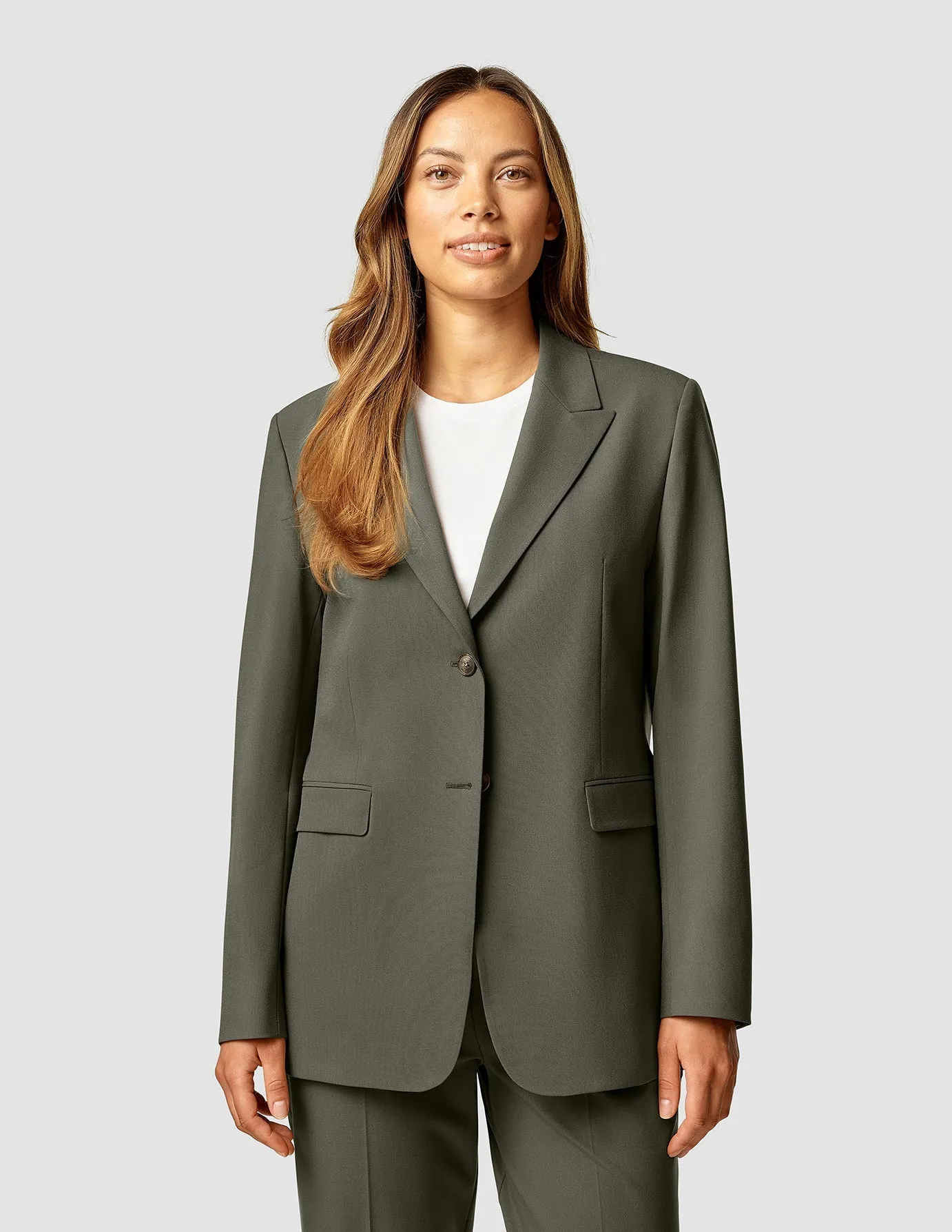 Essential Blazer Dark Olive sold by Shaping New Tomorrow product image thumbnail 4