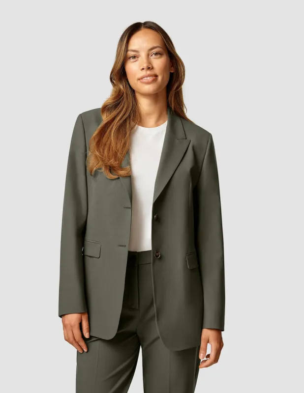 Essential Blazer Dark Olive sold by Shaping New Tomorrow