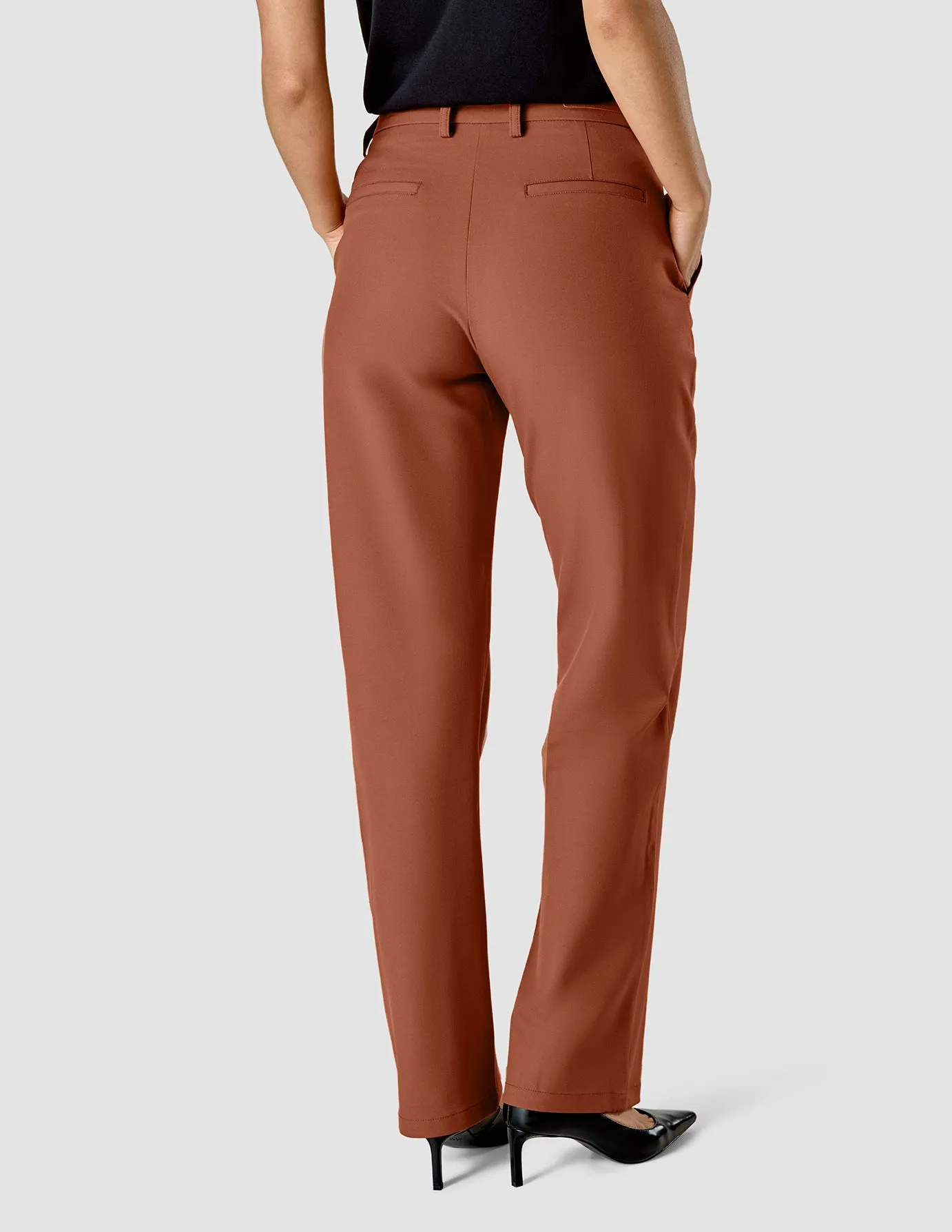 Essential Pants Straight Terracotta sold by Shaping New Tomorrow product image thumbnail 4