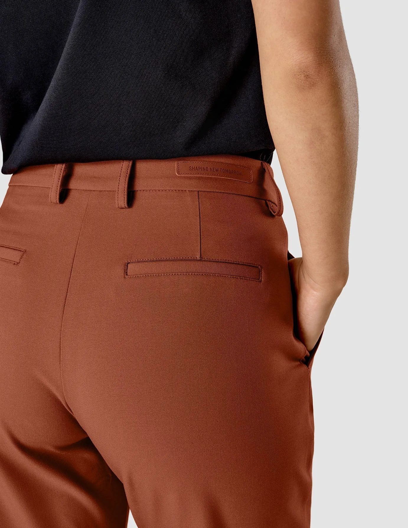 Essential Pants Straight Terracotta sold by Shaping New Tomorrow product image thumbnail 5