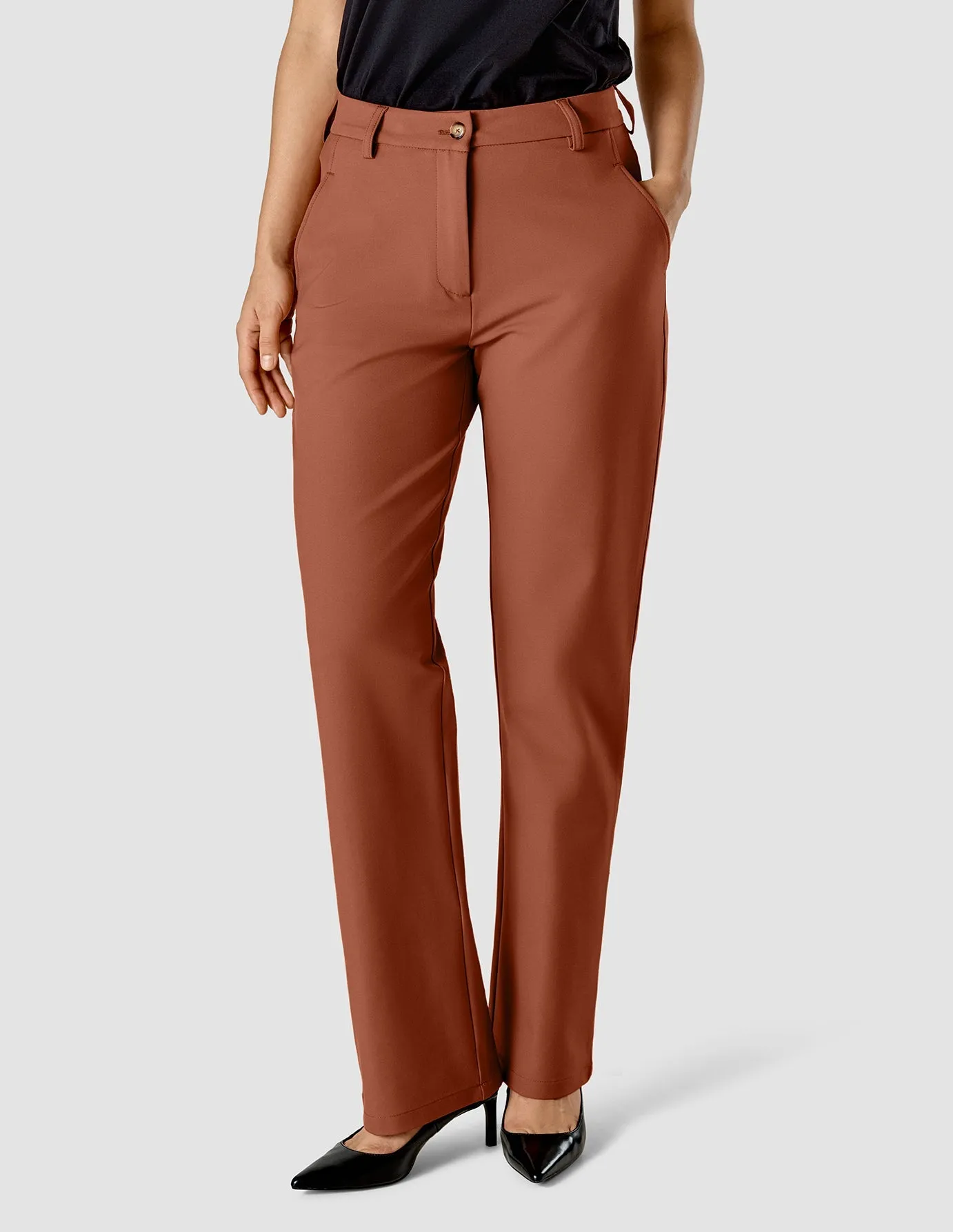 Essential Pants Straight Terracotta sold by Shaping New Tomorrow