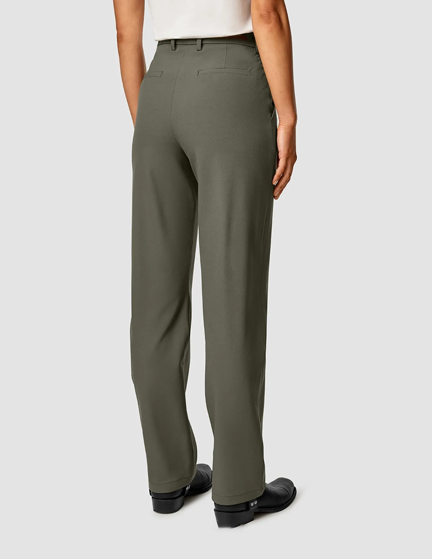 Essential Pants Straight Dark Olive sold by Shaping New Tomorrow product image thumbnail 4