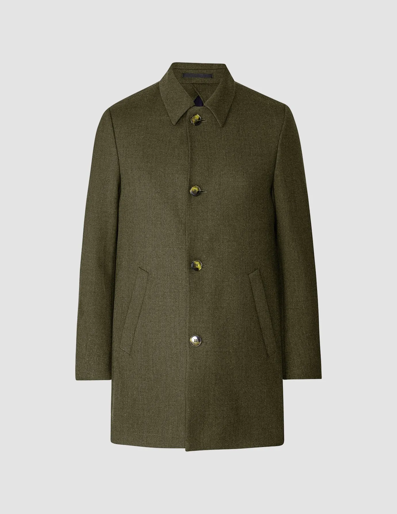 Wool Coat Green Melange sold by Shaping New Tomorrow product image thumbnail 3