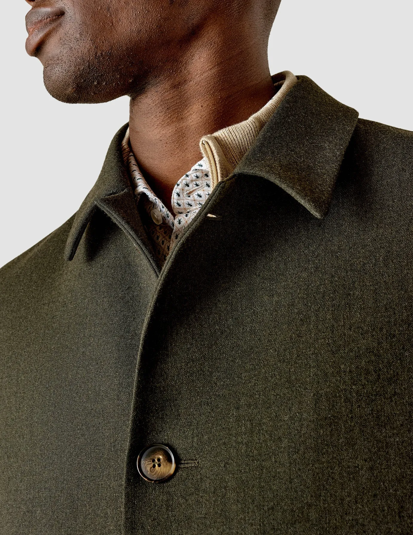 Wool Coat Green Melange sold by Shaping New Tomorrow product image thumbnail 4