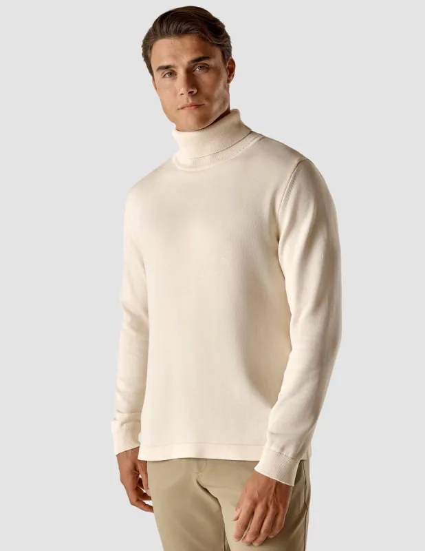 Fine Knit Turtleneck Off White sold by Shaping New Tomorrow