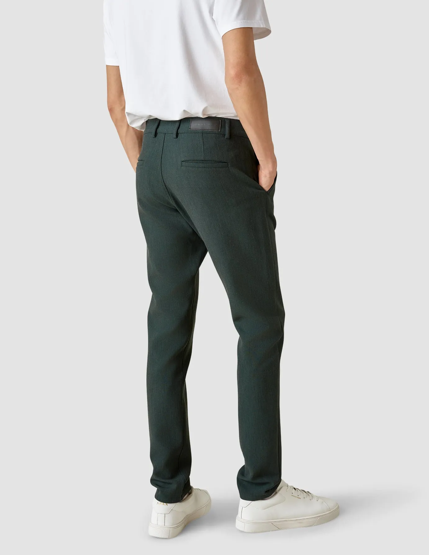 Heavy Edition Pants Slim Deep Green Melange 2.0 sold by Shaping New Tomorrow product image thumbnail 4