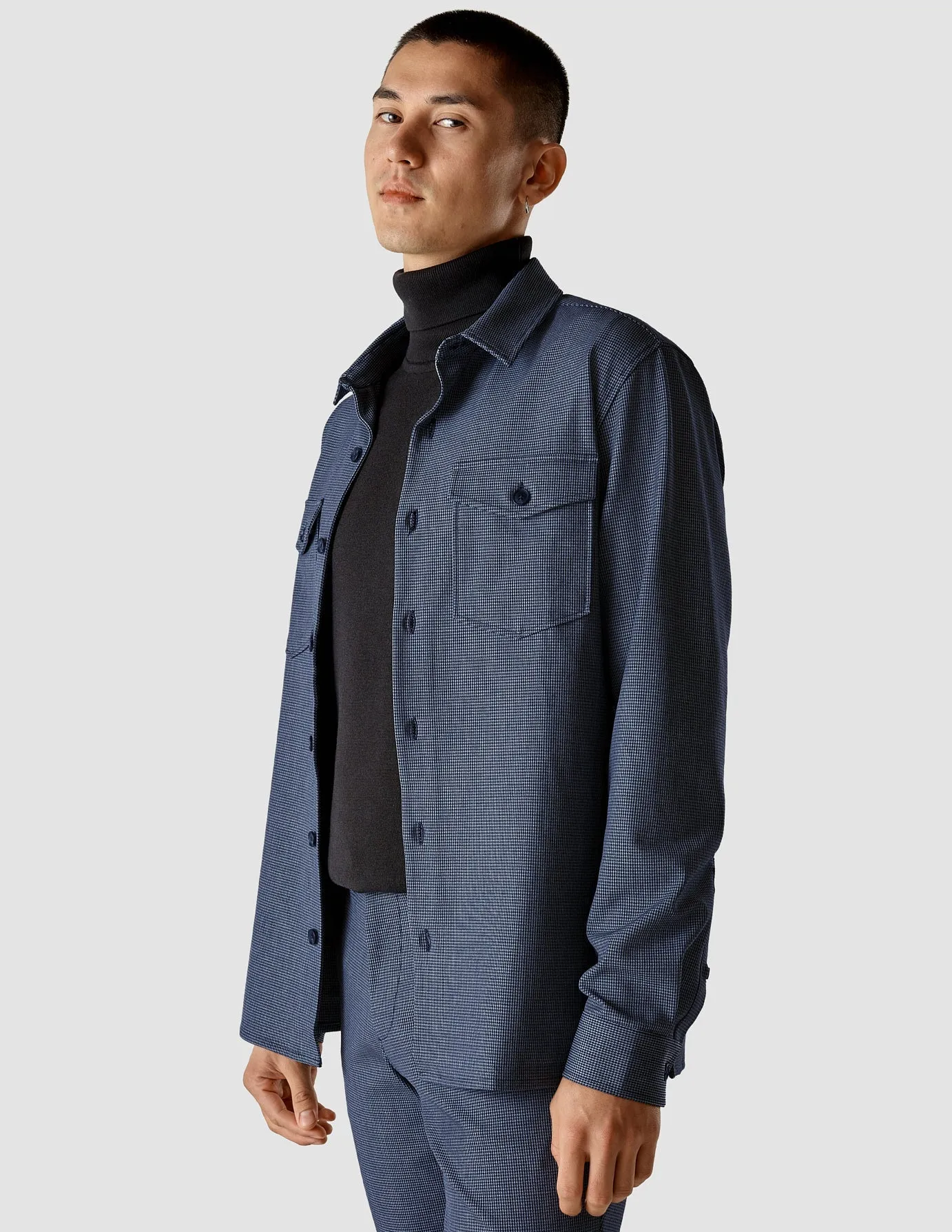 Overshirt Plaid Navy sold by Shaping New Tomorrow