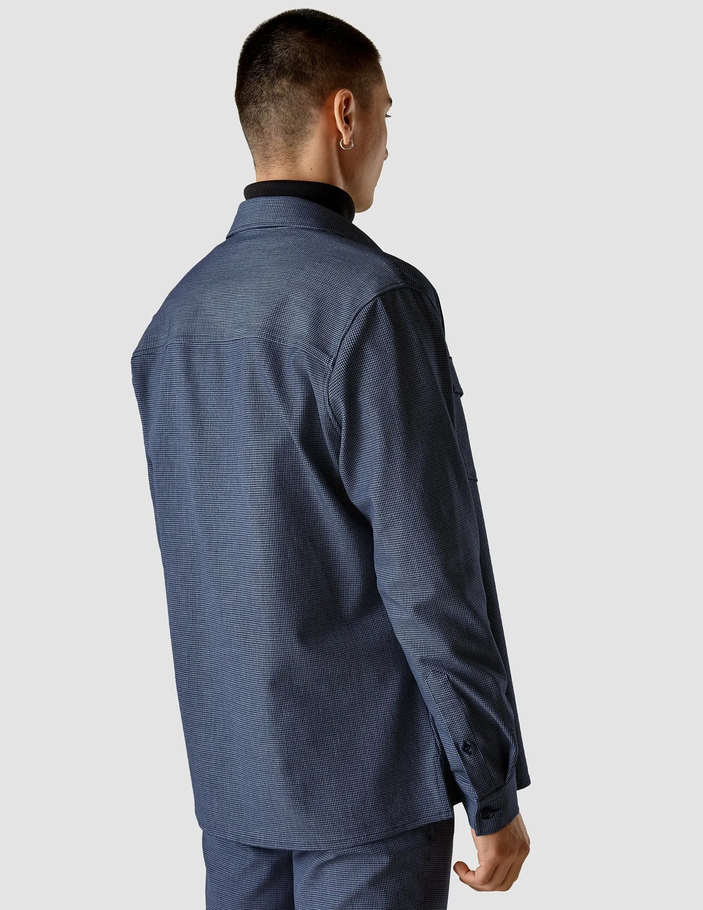 Overshirt Plaid Navy sold by Shaping New Tomorrow product image thumbnail 5